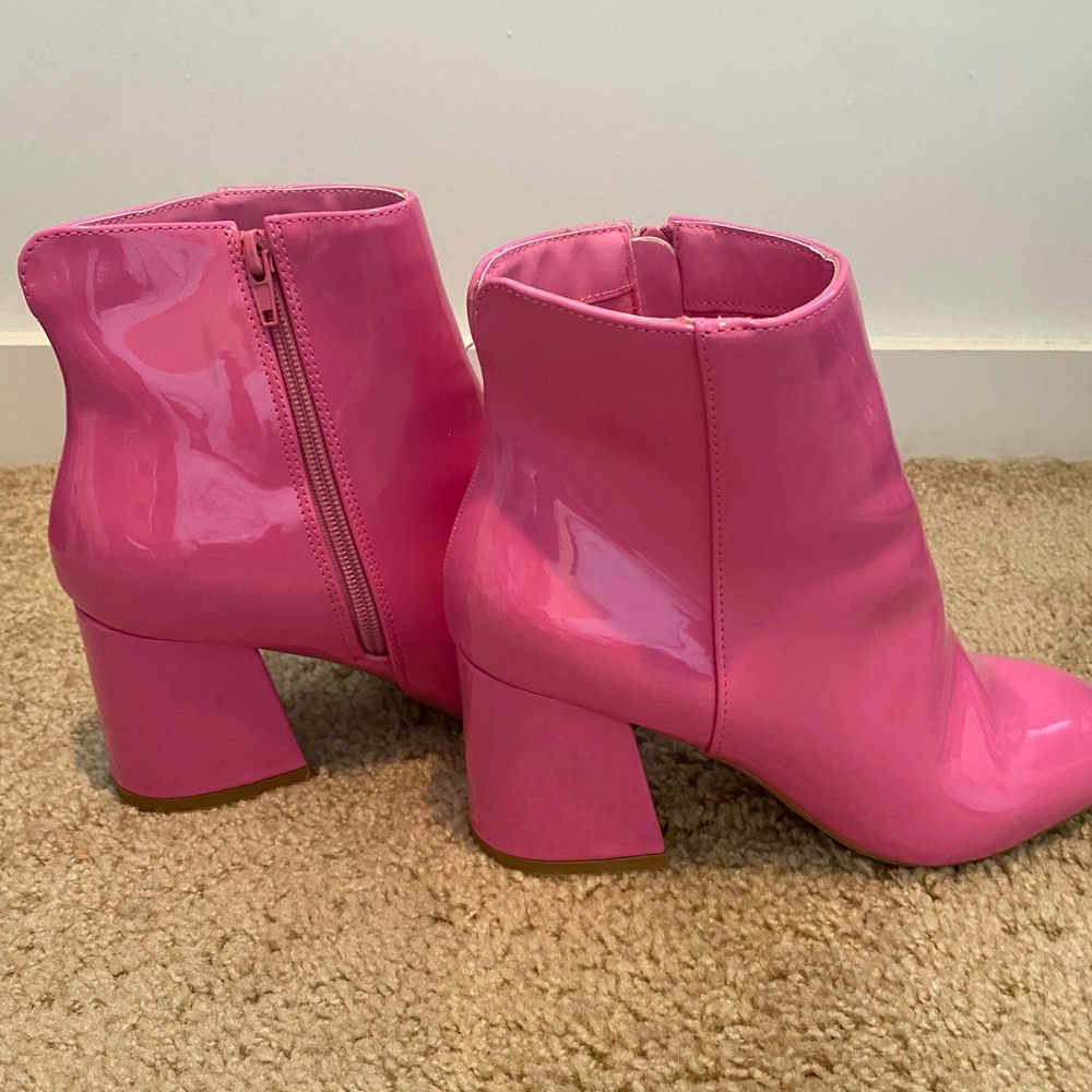 Pink Heeled Booties